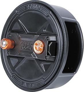 Катушка для проволоки Klein Tools 27500, быстросъемная, из легкого алюминия, для проволоки 12-18 калибра, с двусторонней ручкой для перемотки.