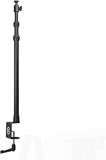 Крепление Elgato Master Mount L — высококачественный настольный зажим с выдвижной штангой до 125 см/49 дюймов и резьбой 1/4 дюйма для крепления осветительных приборов, камер и микрофонов, идеально подходит для стриминга, видеоконференций и студийной работы.