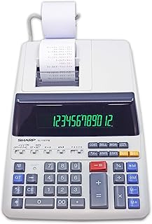Калькулятор Sharp EL-1197PIII с функцией цветной печати, часами и календарем.