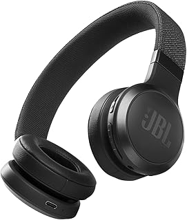 Беспроводные накладные наушники JBL Live 460NC с шумоподавлением, 50 часами автономной работы, микрофоном для звонков, легкие и удобные, со встроенной Alexa (оптимизированы для Android) и совместимые с iOS (черные).