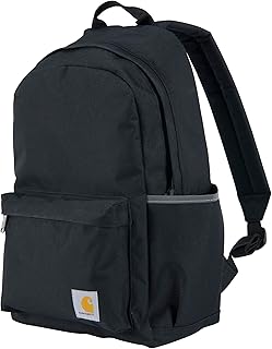 Рюкзак для ноутбука Carhartt 21L Classic, водостойкий, с отделением для ноутбука 15 дюймов и органайзерами, без ПФАС, черный.