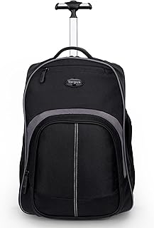 Рюкзак Targus Compact на колесах, 16 дюймов, черный - дорожная сумка на колесах со съемным защитным чехлом для ноутбука, подходит для ноутбуков до 16 дюймов и MacBook Pro до 17 дюймов (TSB750US)