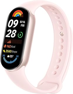 Фитнес-браслет Xiaomi Smart Band 9, глобальная версия (2024 г.), 1,62-дюймовый AMOLED-дисплей | Аккумулятор 233 мАч | До 21 дня автономной работы | Более 150 режимов тренировок | Bluetooth 5.4 | Водонепроницаемость до 50 м | Цвет: Мистическая роза