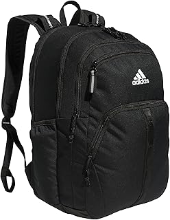Рюкзак adidas Prime для работы и путешествий, для женщин и мужчин, с мягким отделением для ноутбука, черный/белый/2, один размер.