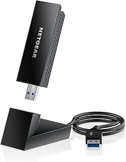Адаптер NETGEAR Nighthawk WiFi 6E USB 3.0 (A8000) - AXE3000, трехдиапазонный беспроводной гигабитный (до 3 Гбит/с) - новый диапазон 6 ГГц - работает с любым маршрутизатором WiFi 6 или 6E или Mesh-системой - для ПК под управлением Windows