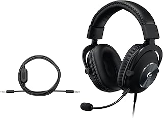 Проводная игровая гарнитура Logitech G Pro X SE с микрофоном: съемный микрофон, DTS Headphone:X 7.1, амбушюры из пены с эффектом памяти, 50-мм динамики, USB ЦАП в комплекте — черная.