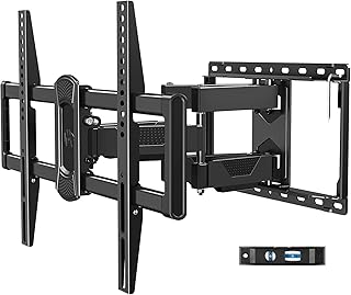 Настенное крепление для телевизора Mounting Dream, сертифицированное UL, подходит для большинства телевизоров с диагональю 42-84 дюйма, с полным диапазоном движений, поворотом и наклоном, кронштейн для телевизора с шарнирными двойными рычагами, подходит для стоек высотой 16 дюймов, максимальное VESA 600x400 мм, нагрузка 100 фунтов, MD2617