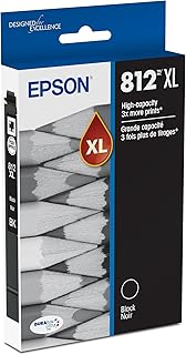 Картридж EPSON 812 DURABrite Ultra Ink High Capacity Black (T812XL120-S) совместим с принтерами WorkForce Pro WF-7310, WF-7820, WF-7840, WorkForce EC-C7000.