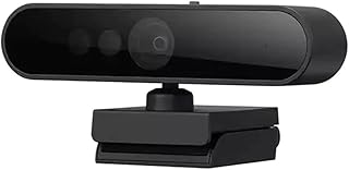 Веб-камера Lenovo Performance FHD, разрешение 1080p, USB-C, вход в систему с помощью Windows Hello, два микрофона, объектив с углом обзора 95 градусов и 4-кратный цифровой зум, сдвижная защитная шторка, черный цвет.