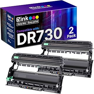 Сменный барабанный блок E-Z Ink для принтера Brother DR 730, совместимый с моделями HL-L2350DW, HL-L2395DW, HL-L2370DW, HL-L2370DWXL, MFC-L2750DW, MFC-L2710DW (2 шт.)