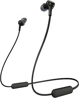 Беспроводные наушники Sony Wi-Xb400 с шейным ободком, функцией звонков и воспроизведения музыки через USB, W128298864 (черные, с шейным ободком, функцией звонков и воспроизведения музыки, USB Type-C, Bluetooth)