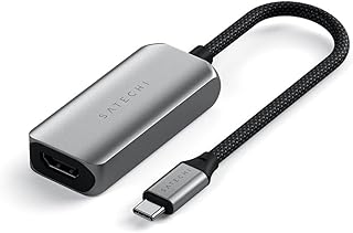 Адаптер Satechi USB C — HDMI 2.1, 8K при 60 Гц, 4K при 120 Гц, USB C — HDMI, HDR, совместим с Thunderbolt 3/4, MacBook Pro, MacBook Air, iPad Pro, iPhone 15 и другими устройствами.