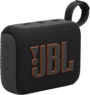 JBL Go 4 — ультрапортативная, водонепроницаемая и пылезащитная Bluetooth-колонка, мощный профессиональный звук с насыщенными басами, встроенный аккумулятор на 7 часов работы, частично изготовлена ​​из переработанных материалов (черная)