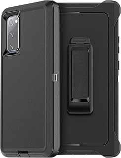 Чехол OtterBox для Samsung Galaxy S20 FE 5G (ТОЛЬКО ДЛЯ FE - несовместим с другими моделями Galaxy S20) серии Defender - черный, прочный и долговечный, с защитой портов, в комплекте с кобурой и подставкой.