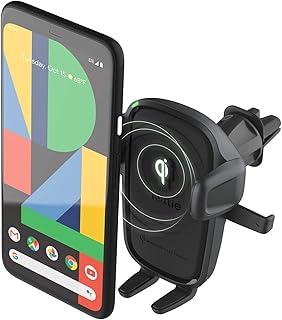 Автомобильное зарядное устройство iOttie Easy One Touch Wireless 2 Qi Charging CD Slot + Air Vent Combo Phone Mount для iPhone, Samsung Galaxy, Huawei, LG, смартфонов, черное.