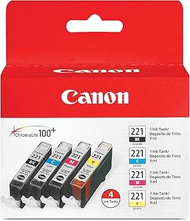 Оригинальный комплект четырехцветной краски Canon CLI-221, совместимый с принтерами MP980, MP560, MP620, MP640, MP990, MX860, MX870, iP4600, iP3600 и iP4700.