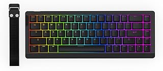 Игровая клавиатура EPOMAKER HE68 Lite с эффектом Холла, частота опроса 8k и частота сканирования 128K, регулируемый триггер 0,005 мм, задержка 0,125 мс, 5-слойная звукопоглощающая конструкция, функция Snap Key, SOCD, A-RGB, проводная, программное обеспечение для Mac (черная)