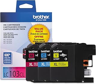 Чернила Brother LC1033PKS, LC-103, Innobella, увеличенный ресурс, 600 страниц, 3 шт. в упаковке, голубой-пурпурный-желтый