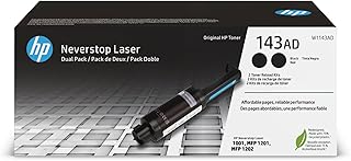 HP 143AD | W1143AD | Тонер | Черный комплект для перезарядки | 2 шт.