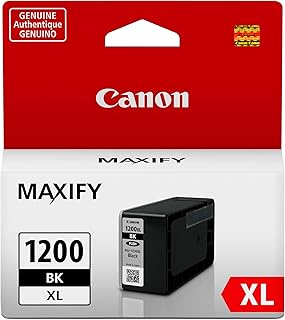 Оригинальный пигментный черный чернильный картридж Canon PGI-1200XL, совместимый с принтерами MB2120, MB2720, B2020, MB2320 (опционально).