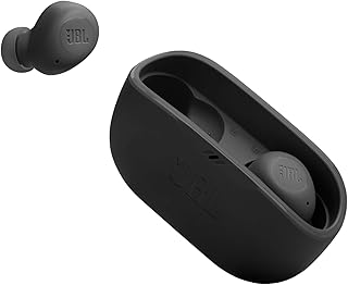 JBL Vibe Buds — беспроводные наушники, функция Smart Ambient, VoiceAware, до 32 часов автономной работы с быстрой зарядкой, водо- и пылезащита, глубокие басы JBL (черные)