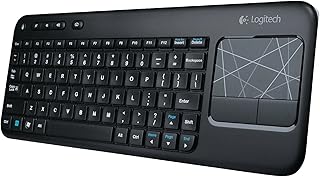 Беспроводная сенсорная клавиатура Logitech K400 со встроенной мультисенсорной панелью.