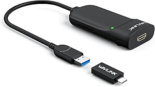 Универсальный видеоадаптер WAVLINK USB 3.0 — HDMI, чип Displaylink, поддерживает до 6 мониторов, совместим с Windows, MacOS, Ubuntu 20.04, 22.04, LTS, ChromeOS (обновление версии).