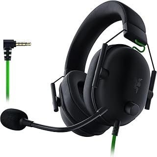 Игровая гарнитура Razer BlackShark V2 X: объемный звук 7.1 - 50-мм динамики - амбушюры из пены с эффектом памяти - для ПК, PS4, PS5, Switch - аудиоразъем 3,5 мм - черная