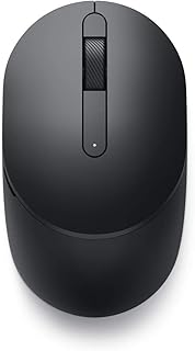 Беспроводная мышь Dell MS5120W Mobile Pro – беспроводная, 2,4 ГГц, Bluetooth 5.0, Microsoft Swift Pair/Dell Pair (только для Windows 10 и 11), оптический светодиодный датчик – черная.