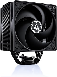 ARCTIC Freezer 36 (черный) — однобашенный кулер для процессора с системой Push-Pull, двумя оптимизированными по давлению 120-мм вентиляторами P-типа, гидродинамическим подшипником, частотой вращения 200–1800 об/мин, 4 тепловыми трубками, в комплекте термопаста MX-6.