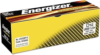 Щелочные батарейки Energizer Industrial EN95 типоразмера D: 24 штуки.