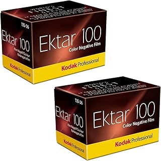 Kodak Ektar 100 Professional ISO 100, 35 мм, 36 кадров, цветная негативная пленка (комплект из 2 шт.)