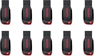 Флеш-накопитель SanDisk Cruzer Blade USB 2.0 SDCZ50-008G, 8 ГБ (10 шт.)