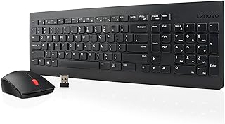 Беспроводная клавиатура и мышь Lenovo 510, нано-USB-приемник 2,4 ГГц, полноразмерная, островная конструкция клавиш, для левой или правой руки, оптическая мышь 1200 DPI, GX30N81775, черная.