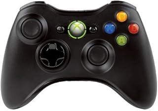 Беспроводной контроллер Microsoft Xbox 360, черный (восстановленный)