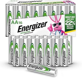 Универсальные перезаряжаемые батарейки Energizer Recharge AA (16 шт.), батарейки типа AA.