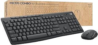 Комплект Logitech MK370 для бизнеса: беспроводная полноразмерная клавиатура и беспроводная мышь, защищенный USB-приемник Logi Bolt, Bluetooth, глобальная сертификация. Совместимость с Windows/Mac/Chrome, Linux - Graphite.