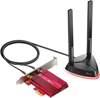 TP-Link WiFi 6 AX3000 PCIe WiFi-карта (Archer TX3000E), скорость до 2400 Мбит/с, Bluetooth 5.3, двухдиапазонный беспроводной адаптер 802.11AX с MU-MIMO, OFDMA, сверхнизкой задержкой, поддержка Windows 11, 10 (64-бит).