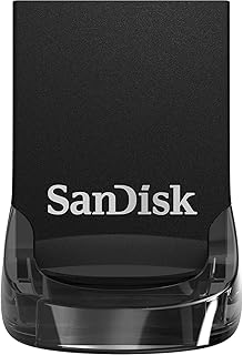 Флеш-накопитель SanDisk Ultra Fit USB 3.2 Gen 1 на 512 ГБ — скорость до 400 МБ/с, конструкция Plug-and-Stay — SDCZ430-512G-GAM46, черный.
