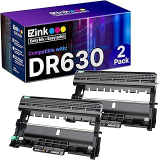 Совместимый с принтерами Brother DR630 и DR 630 барабанный блок (не тонер) E-Z Ink, совместимый с DCP-L2520DW, DCP-L2540DW, HL-L2300D, HL-L2305W, HL-L2320D, HL-L2340DW, HL-L2380DW, HL-L2680W (2 шт.)