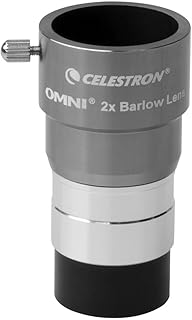 Линза Барлоу Celestron 93326 Omni, серебристая, 2 x 1,25 дюйма