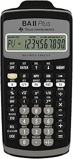 Финансовый калькулятор Texas Instruments BAII Plus, черный