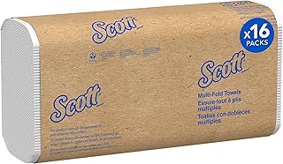 Бумажные полотенца Scott Professional Universal Multifold, оптом (01804), с впитывающими карманами, белые, 9,2'x9,4', спрессованные (250 листов в упаковке, 16 упаковок в коробке, всего 4000 листов)