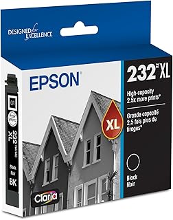 Черный картридж EPSON 232 Claria большой емкости (T232XL120-S) совместим с принтерами WorkForce WF-2930, WF-2950, ​​Expression XP-4200, XP-4205.