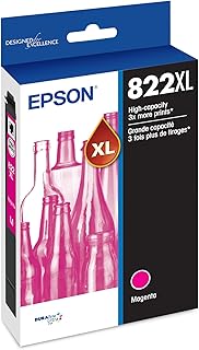Картридж EPSON 822 DURABrite Ultra с высокой емкостью, пурпурный (T822XL320-S), совместим с принтерами WorkForce Pro WF-3820, WF-3823, WF-4820, WF-4830, WF-4833, WF-4834.