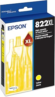 Картридж EPSON 822 DURABrite Ultra Ink большой емкости, желтый (T822XL420-S), совместим с принтерами WorkForce Pro WF-3820, WF-3823, WF-4820, WF-4830, WF-4833, WF-4834.