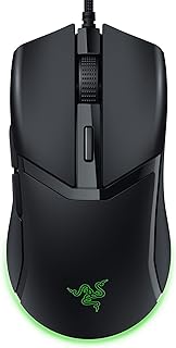 Игровая мышь Razer Cobra: 58 г, оптические переключатели Gen-3, RGB-подсветка Chroma, сенсор 8500 DPI, тефлоновые ножки, кабель Speedflex — черная.