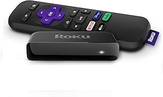 Roku Premiere | Медиаплеер для потоковой передачи HD/4K/HDR, простой пульт дистанционного управления и высококачественный HDMI-кабель, черный