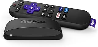 Roku Express 4K+ | Устройство потокового вещания Roku 4K/HDR с голосовым пультом дистанционного управления, бесплатным и прямым эфиром.
