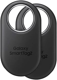 SAMSUNG SmartTag2 (2023) Bluetooth + UWB, защита от воды и пыли IP67, возможность обнаружения через приложение, срок службы батареи 1,5 года (комплект из 2 штук) - черный
